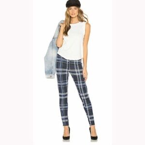 Free People Carnaby Plaid Pants High Waist- Size 2